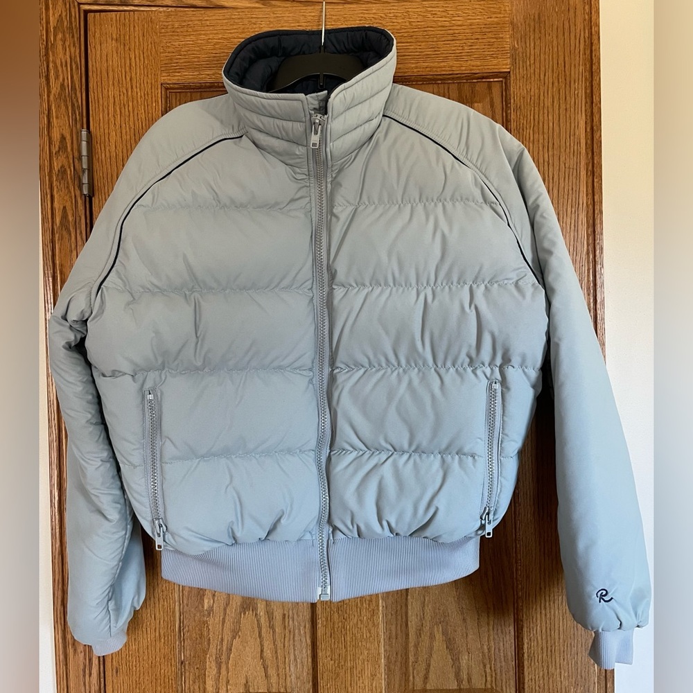 Robbe Skiwear Vintage Ski Jacket. Mens XL. Gray and Blue